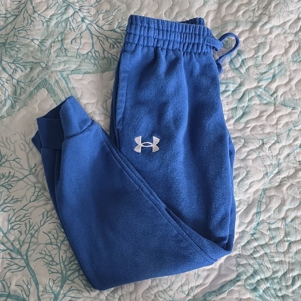 Under Armour Kids Royal Blue Sweatpants - Picture 1 of 4